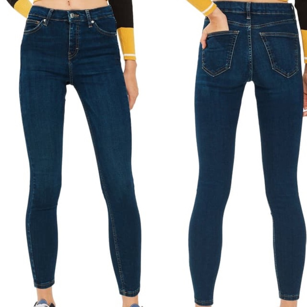 Topshop Jamie Dark Denim Skinny Jeans